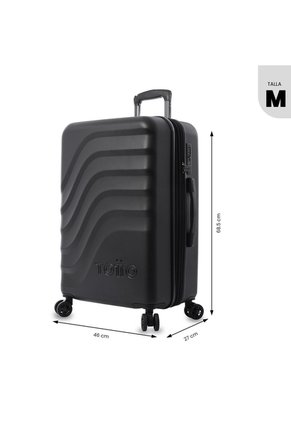 Maleta De Viaje Mediana 360 Bazy+ 2.0 Negra
