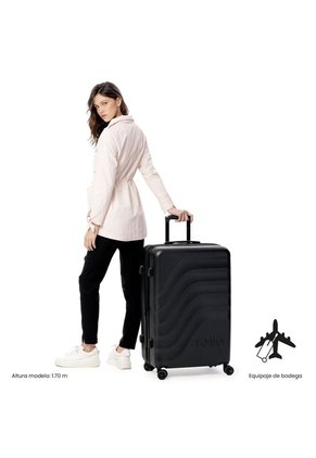 Maleta De Viaje Grande 23 Kilos 360 Bazy+ 2.0 Negra