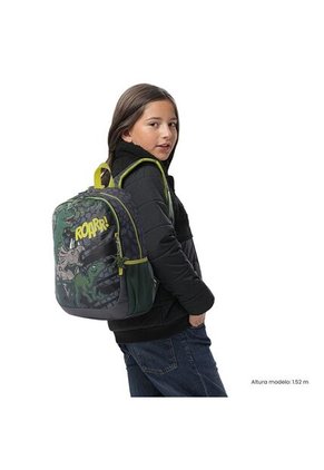 Combo Escolar Morral Dinoroarr + Lonchera Y Cartuchera
