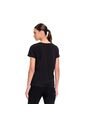 Camiseta Estampada Para Mujer Thinky Manga Corta Negra de Totto