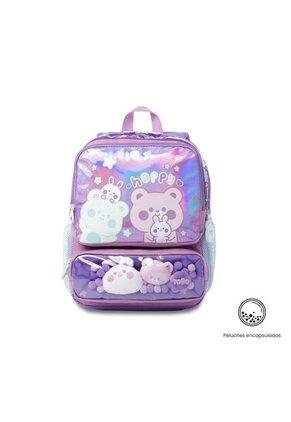 Morral Para Niña Friends Party Pequeño Color Morado