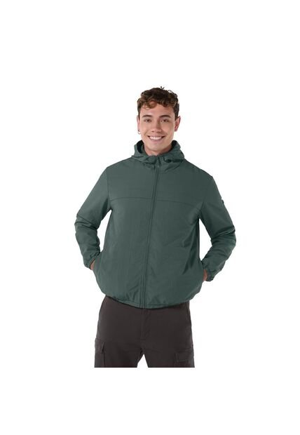 Chaqueta Rompevientos Para Hombre Ice Solid Verde
