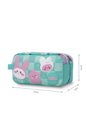 Cartuchera Escolar Grande Para Niña 2 Cuerpos Bunny Pump Azul
