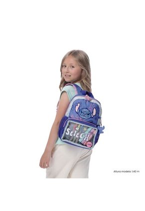 Morral Para Niña Stitch On The Beach Pequeña Azul