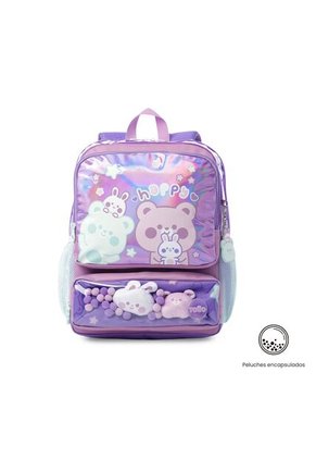 Morral Para Niña Friends Party Mediano Color Morado