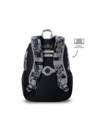Morral Para Niño Star Wars Jedi Mediano Negro