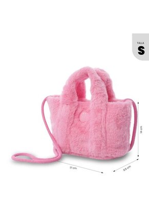 Bolso De Peluche Para Niña Fluffy Rosado