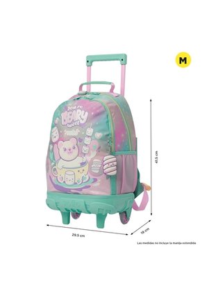 Morral Con Ruedas Niña Mellow Mediano Gris