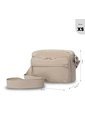 Bolso Para Mujer Amsu 2.0 Tipo Crossbody Pequeño Beige de Totto