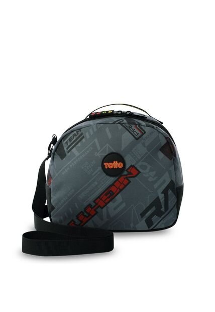 Lonchera Térmica Para Niño Grand Prix Mediano Gris