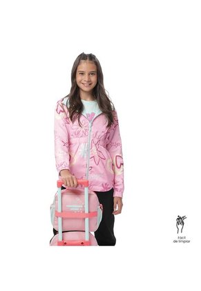 Lonchera Térmica Para Niña Rainbow Star Grande Rosada