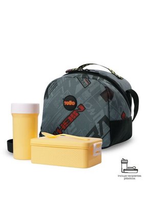 Lonchera Térmica Para Niño Grand Prix Mediano Gris
