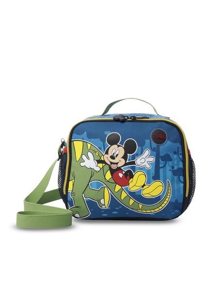 Lonchera Térmica Para Niño Mickey Grande Azul