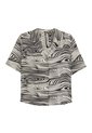 Camisa Manga Corta Brezo Para Mujer Blanca de Totto