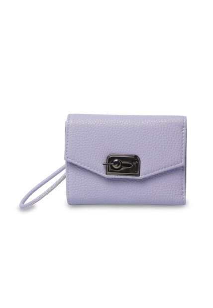 Billetera Mujer Smooth Pequeña Con RFID Blocker Morada