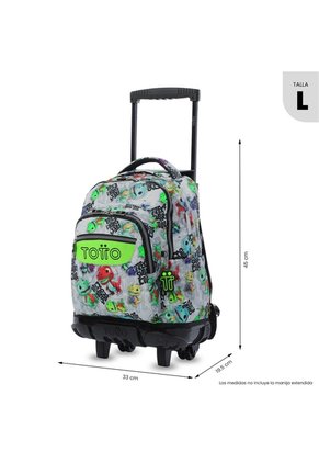 Morral Escolar Con Ruedas Para Niño Renglón Con Dinosaurios