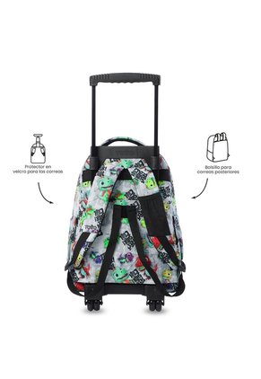 Morral Escolar Con Ruedas Para Niño Renglón Con Dinosaurios