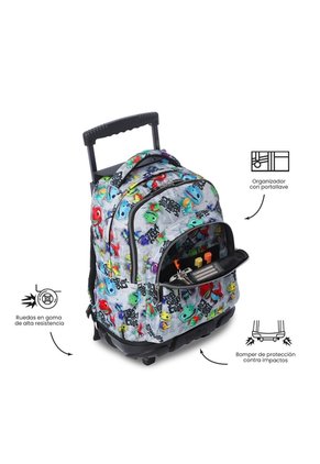 Morral Escolar Con Ruedas Para Niño Renglón Con Dinosaurios