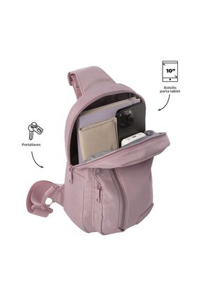 Bolso Mujer Porta Tableta 10" Tracer Rosado