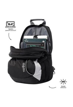 Morral Titanio Totto Con Porta Pc De 15.4" Color: Negro