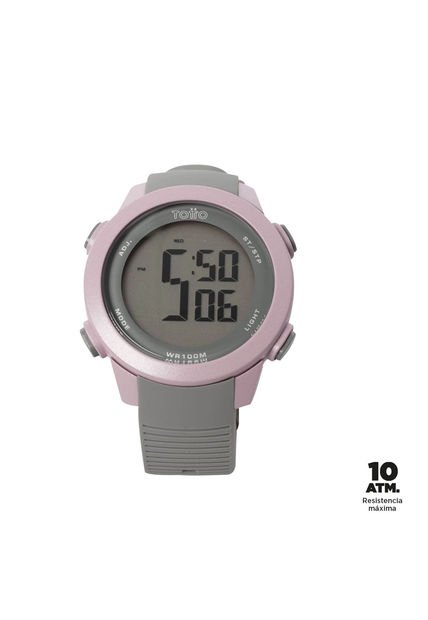 Reloj Digital Chron Color Gris