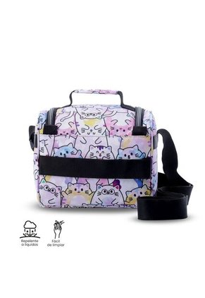 Lonchera Térmica Para Mujer Pizarra Glitter Mediano Rosada