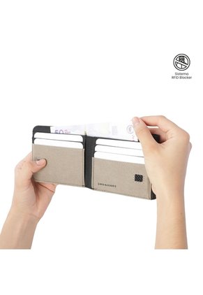 Billetera Hombre Lad Grande Con RFID Blocker Negra