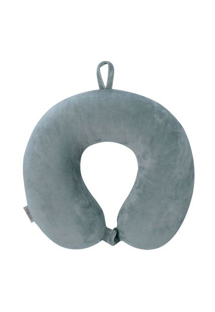 Almohada De Viaje Pylot Con Memory Foam Gris