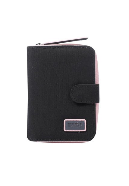 Billetera Mycro Twil Negra Mediana