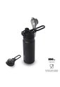 Termo Para Agua Con Tapa Intercambiable Flux 550 Ml Negro de Totto