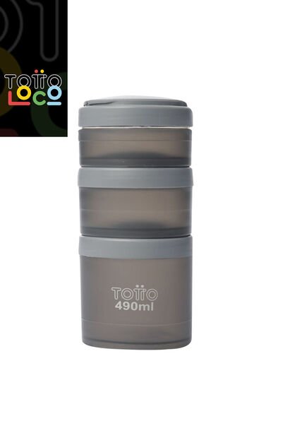Portacomidas Snacks Gris