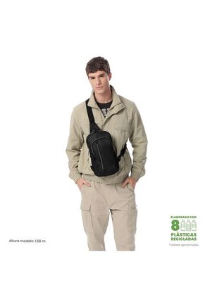 Bolso Manos Libres Porta Table 10" Crossover Tracer Pequeño Negro