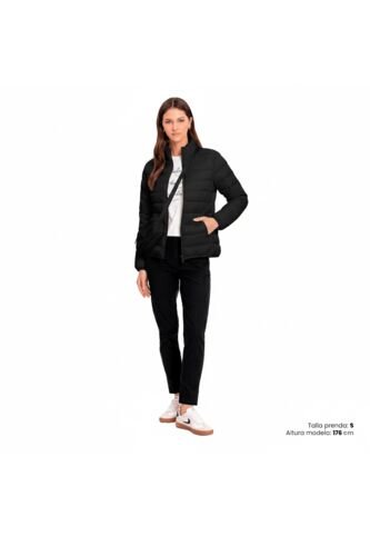 Chaqueta Acolchada Para Mujer Colora Negra Totto