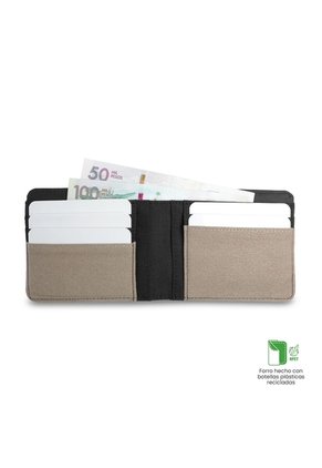 Billetera Hombre Lad Pequeña Con RFID Blocker Negra