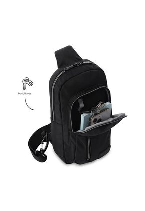 Bolso Manos Libres Porta Table 10" Crossover Tracer Pequeño Negro