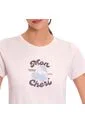 Camiseta Estampada Para Mujer Prime Manga Corta Rosada de Totto