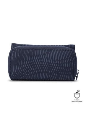 Billetera Para Mujer Texture Var Con RFID Blocker Azul