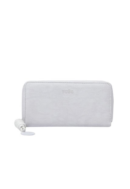Billetera Bow Gris Grande