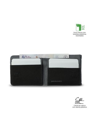 Billetera Hombre Lad Grande Con RFID Blocker Gris