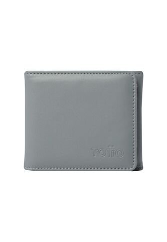 Billetera Ermatto Con RFID Blocker Gris Totto