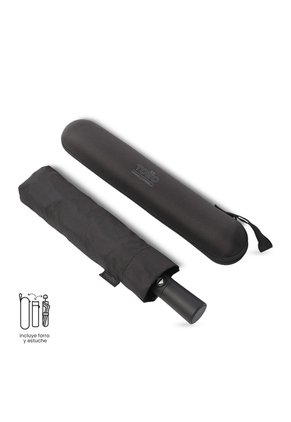 Sombrilla Grande Brella Con Filtro UV Negra