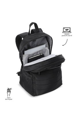Morral Universitario Plaine 2.0 Porta PC 14" Negro