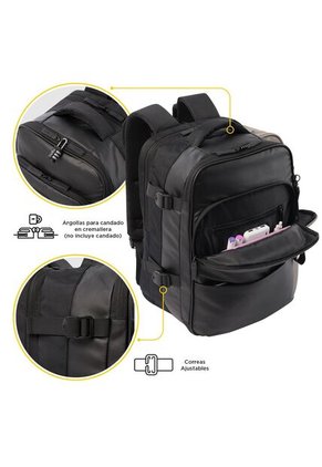 Morral Multifuncional De Viaje Trip Mediano Negro