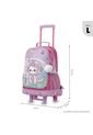 Maleta Para Niña Con Ruedas Magic Spark Grande Rosado de Totto