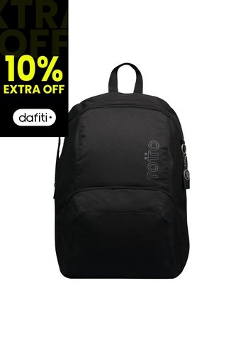 Morral Universitario Ometto Negro Unisex Totto