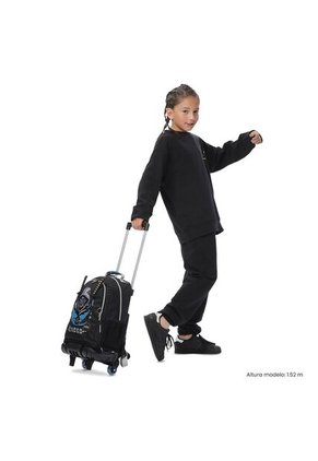 Maleta Para Niño Con Ruedas Hanzo Mediano Negro