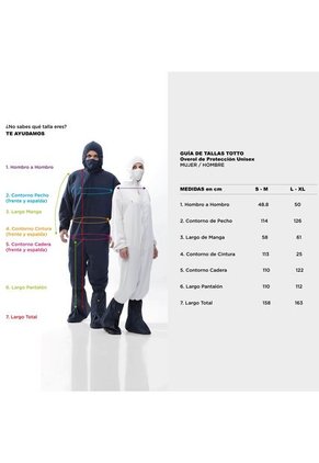 Overol Unisex De Protección