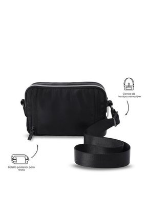 Bolso Para Mujer 2 En 1 Funty 3.0 Pequeño Negro