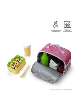 Lonchera Térmica Para Niña Magic Spark Grande Rosada
