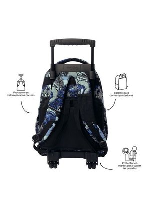 Morral Ruedas Niño Porta PC 15.4" Bomper Renglon Gris